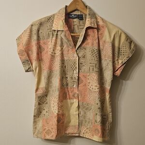 Vintage Cabin Creek Multicolor Geometric Button-Down Shirt